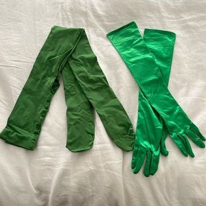 Green Costume Leggings and Gloves